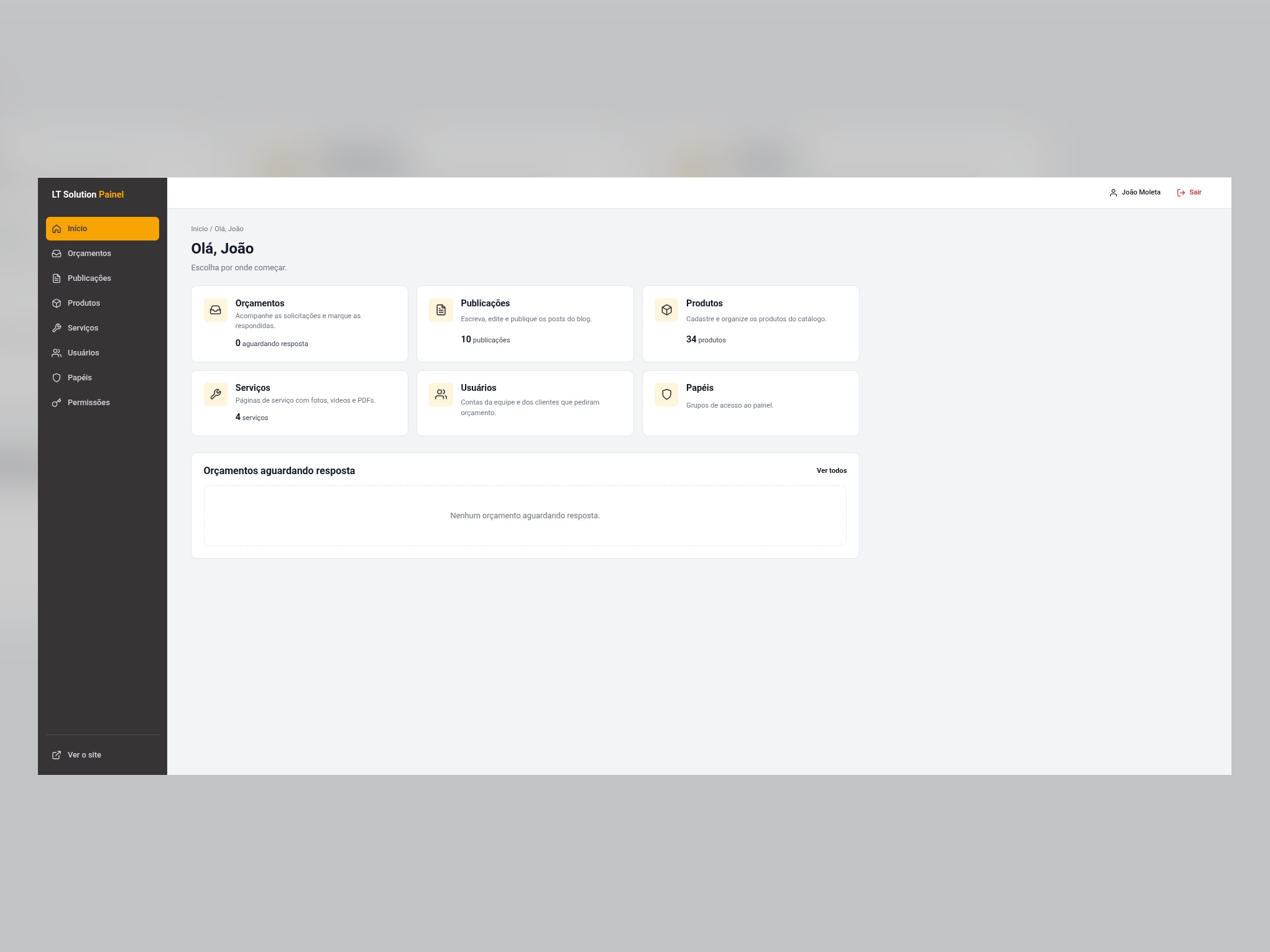 Desenvolvimento de Site B2B com Orçamento Automatizado e Blog
